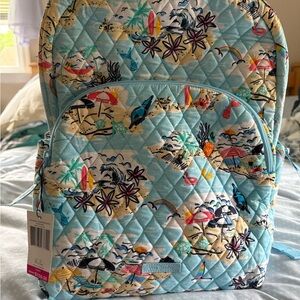 Vera Bradley Beach Treasures Quilted Backpack large NWT